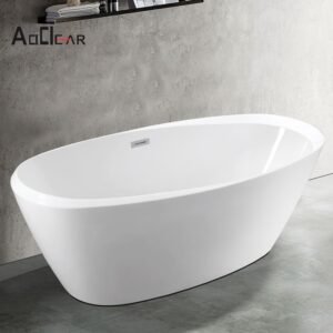 indoor modern acrylic bathroom soaking freestanding bathtub for adult