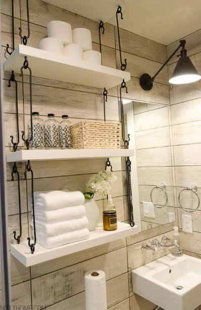 bathroom wall shelves